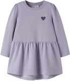 NAME IT - NMFVIMA LS SWE DRESS BRU Meisjes Jurk