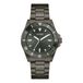 Guess Cliff GW0968G3 Herenhorloge, roestvrij staal, 41 mm, roestvrijstalen armband, zwart, 3 bar, wijzerplaat: groen