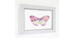 Homemania HOMRK-FRAME-012 Afbeelding - met frame - vlinder, polyester, MDF, meerkleurig, 40 x 3,4 x 30 cm