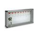 Alubox 1007633 Bc 8 prikbord voor 8 sleutels, zilverkleurig