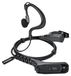 Merkloos Motorola Headset met microfoon - Met push-to-talk-knop - Met achterclips - Drie oordoppen - Voor politie en beveiliging
