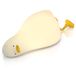 MyBeo veilleuse LED, canard couché, aide au sommeil pour bébés et enfants, veilleuse blanc chaud, minuterie, batterie 2000 mAh, USB-C, partie tactile en silicone, dimmable