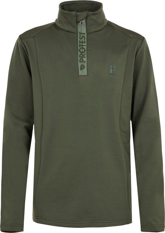 Protest Skipully Rewillowy Jr - Jongens - Maat 128 - Thyme - 1/4 Zip