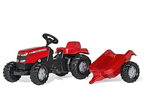 rolly toys S2601230 Massey Ferguson Tractor en Aanhangwagen