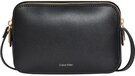 Calvin Klein Accessories Calvin Klein Foil Logo Elongated Camera Bag Lv04f3276g Crossover Dames (1 stuk), zwart/geroosterde kokosnoot, Eén maat