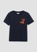 s.Oliver T-shirt met print en gewassen effect navy