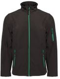 Pen Duick 3-laags softshelljack Atlantic zwart/kellygroen