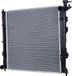 HELLA Radiateur pour refroidissement moteur, avec ailettes de refroidissement soudées, dimensions 485 x 488 mm, adapté entre autres pour KIA SPORTAGE