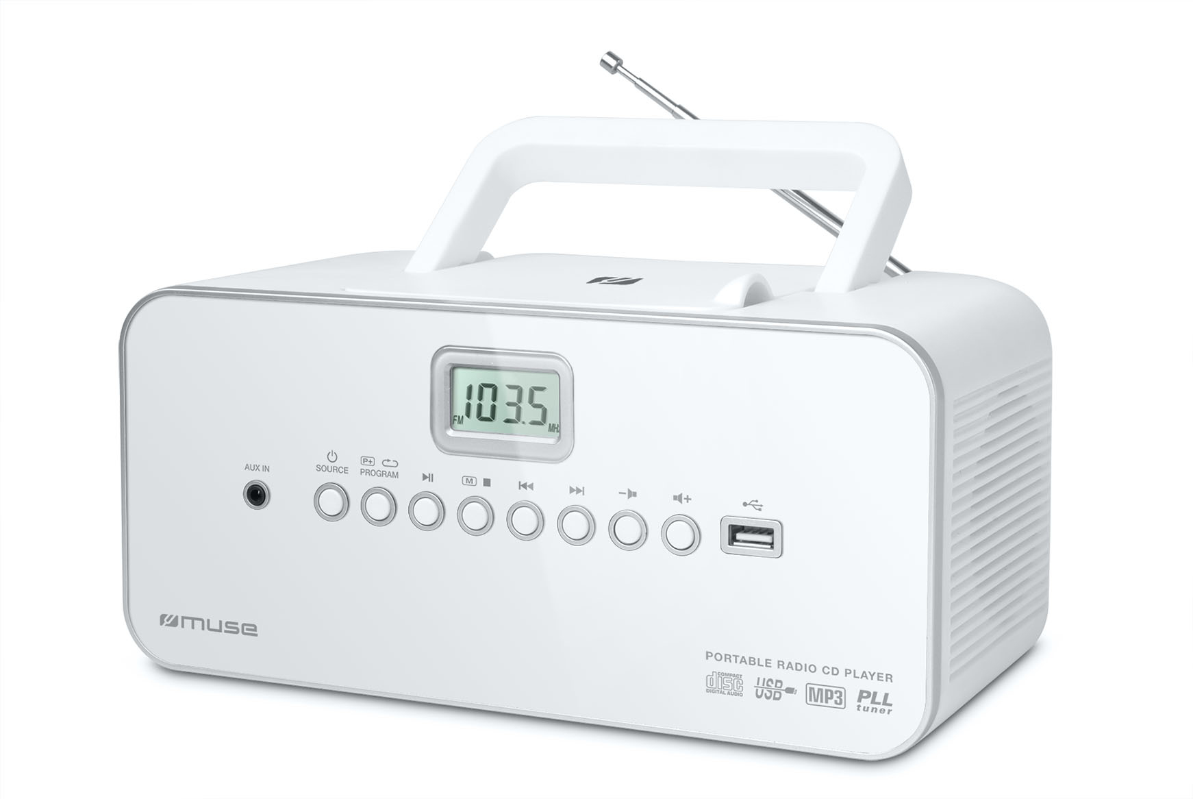 Muse M-28RDW Draagbare Radio/CD/MP3-speler met USB