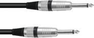 OMNITRONIC Klinkenkabel 6,3 Mono 1,5m Schwarz ROAD