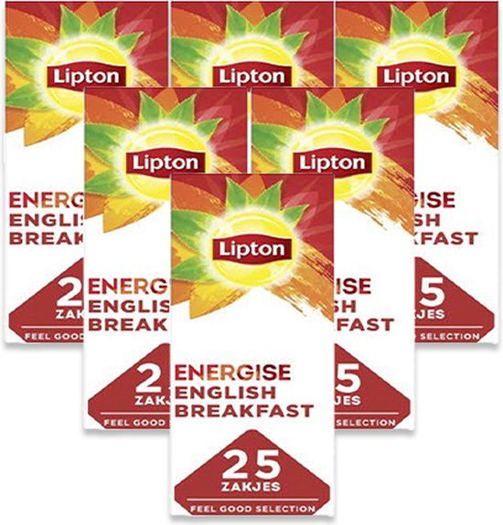 Lipton Feel Good Selection English Breakfast Thee - 6x 25 zakjes
