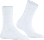 FALKE Madras gedessineerd katoen sokken dames wit - maat 35-38