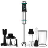 Merkloos Staafmixer - 1200 W - 4-blads mes - Zwart - XL model met lange voet