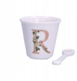 La Porcellana Bianca Porseleinen Espressokop met Lepel, 75ml, Wit