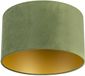 QAZQA Cilinder Velours Abat-jour Ø 350 mm Vert clair