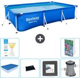 Bestway Rechthoekig Steel Pro Zwembad - 300 x 201 x 66 cm - Blauw