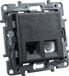 Legrand Niloe Step Computerstopcontact RJ45 + Telefoonstopcontact RJ11, Zwart