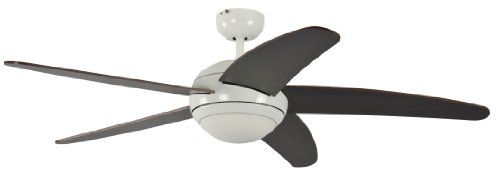 Pepeo Melton Plafondventilator - 132 cm - Wit/Bruin - Met Verlichting & Afstandsbediening