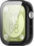 By Qubix - Waterproof Hard case - Zwart (glans) - geschikt voor Huawei Watch Fit 3