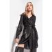 PINKO Arianna Robe Jacquard Effet Noir