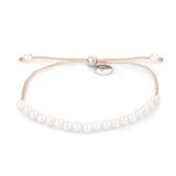 Tamaris Armband Voor Dames Met Zugbandverschluss, Beads Met Stoffen Armband I Waterdicht I Armsieraden Voor Dames