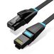 Netwerkkabel, RJ45, UTP, CAT6A, AWG32, 50 m, zwart, hoge snelheid, ideaal voor snelle en betrouwbare verbindingen