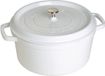 Staub Ronde Cocotte 28cm - wit - gietijzer - 6.75L