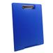 RAYLU PAPER - Klembord A4 van robuust polypropyleen, klembord met deksel voor notities op kantoor (blauw)
