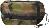 Merkloos Mummie slaapzak - 1 persoons - camouflage print - 230 x 80 cm