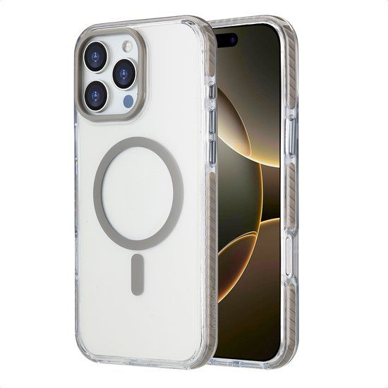 imoshion Combat MagSafe Backcover voor de Apple iPhone 16 Pro Max - Grijs