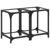 VidaXL Table basse avec plateau en verre transparent 30x30x40 cm acier