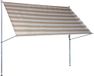 ANGERER Klemluifel Premium Taupe gestreept, 400 cm
