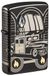 Zippo Stormaansteker, Collectible of the Year Car 75th Anniversary, hoogglans gepolijst zwart, laser, Crystal, 360°, hervulbaar, herbruikbaar, windbestendig design, geschenkdoos, gemaakt in de VS
