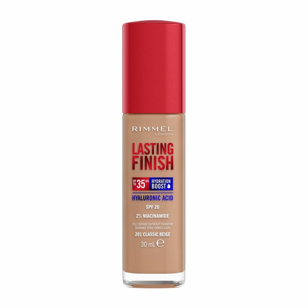 Rimmel Lasting Finish Hydration Boost 35H Foundation - 201 Classic Beige - 30ml