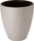 Form-Plastic - Bloempot - Plantenbak met inzet - vorstbestendig - 38,5 x 48 cm - lichtgrijs