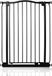 Safetots Extra Hoog Klemhek met Gebogen Bovenkant, Hoog Metaal Veiligheidshek, Klemevestging Tussen 71cm - 80cm, Mat Zwart, Extra hoog 100cm, Veiligheidshekje voor Trap, Gang en Deur