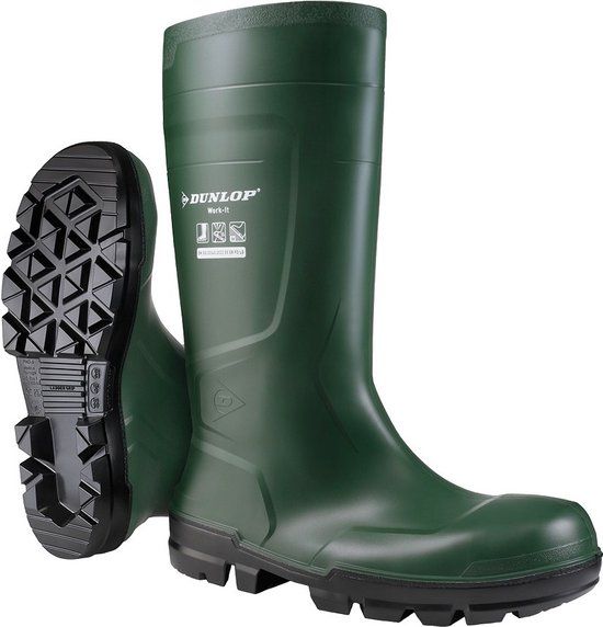Dunlop NB2KL01 Work It S5 PVC Werklaars Kniehoogte Groen Maat 46
