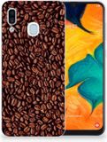 B2Ctelecom Samsung Galaxy A30 Siliconen Case Koffiebonen