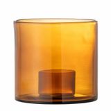 Bloomingville Kandelaar Glas Bruin Kahlah 19cm