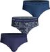 Björn Borg Cotton Stretch brief - heren slips (3-pack) - blauw - print - donkerblauw