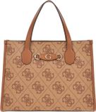 GUESS Handtas Schoudertas Izzy 2 Compartment Tote Latte Logo Taupe