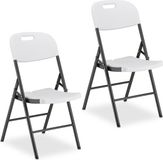 Merkloos Relaxdays Set van 2 klapstoelen