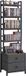 Vevor meuble DVD avec 4 étagères et 2 tiroirs, étagère multimédia, meuble autoportant 40x30x143,5cm, meuble de rangement peu encombrant pour CD, DVD, livres, disques de jeux, salon, bureau à domicile, noir