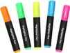 DID Markeer stiften - 5x stuks - fluor kleurenmix - highlighters - sneldrogend