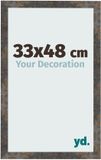 yd. Cadre photo 33x48 cm - MDF - Métal oxydé - Bologna