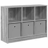 vidaXL Dressoir Grijs Sonoma 88,5 x 27,5 x 63,5 cm