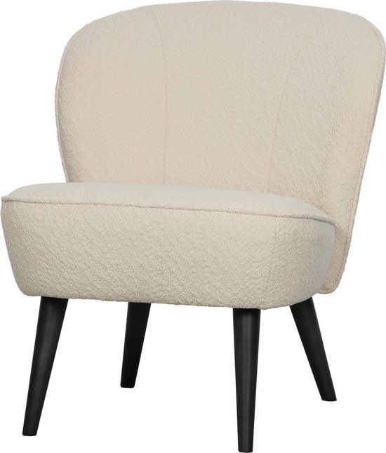 WOOOD Sara Fauteuil - Boucle - Creme - Industrieel