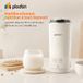 Plodon Mini machine à lait de soja électrique nomade, gobelet mixeur chauffant portable de voyage de 300 ml avec programmation 9 heures.