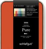Schlafgut Pure Jersey Topper Hoeslaken L - 140x200 - 160x220 - Rood