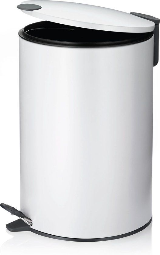 Kela Pedaal Afvalemmer Mats 12 L Wit
